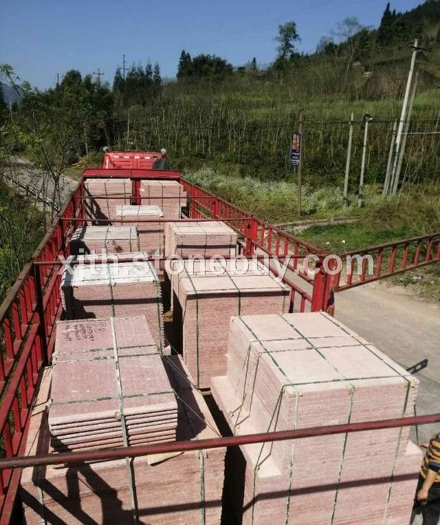 中国红荔枝面外墙干挂，邮政绿
