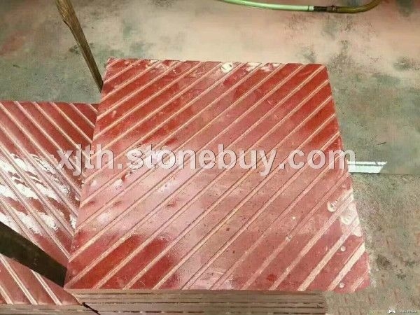 中国红斜拉槽、紫檀木纹