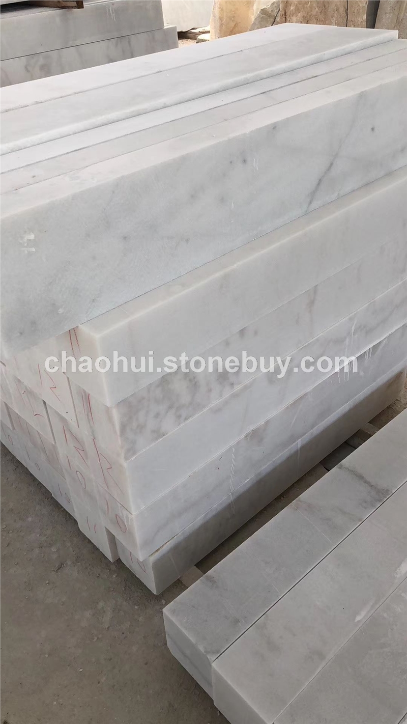 广西白 大理石 线条板材原料