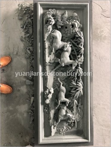 石雕浮雕，花鸟浮雕，雕刻世家