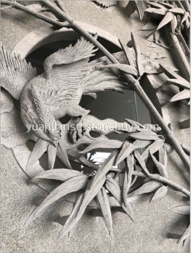 石雕精品，竹报平安，大师力作