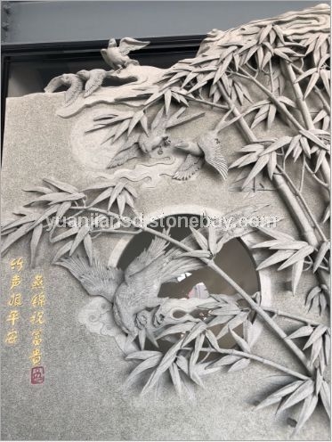 石雕精品，竹报平安，大师力作