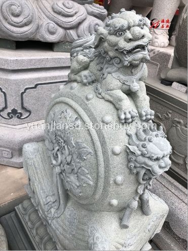 石雕狮子抱鼓、门鼓