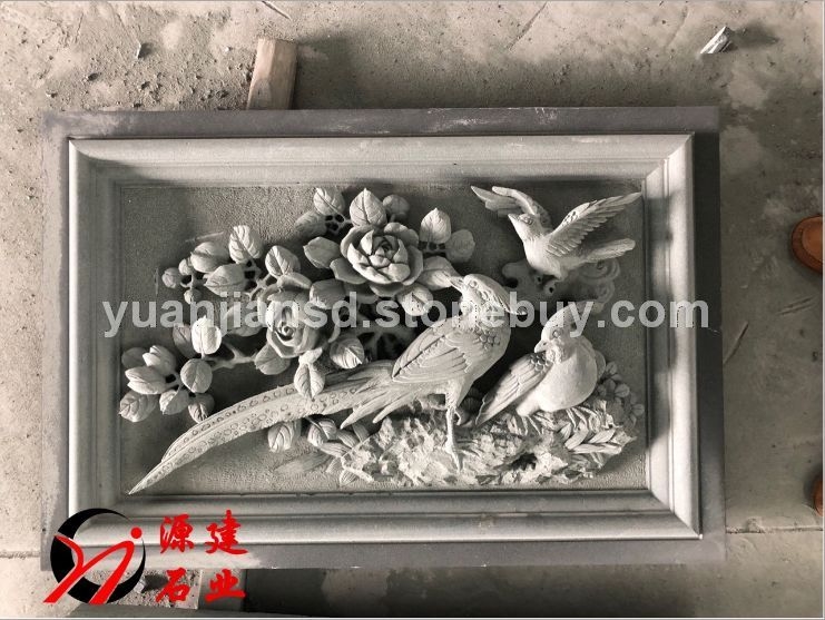 石雕浮雕，花鸟浮雕，雕刻世家