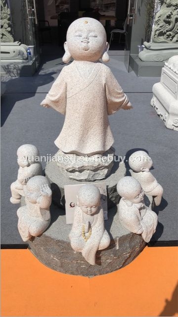 石雕幻空小和尚套装