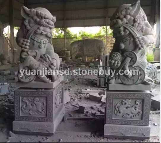 石狮，北京狮，南狮，古狮！可定制加工、  石狮大象麒麟