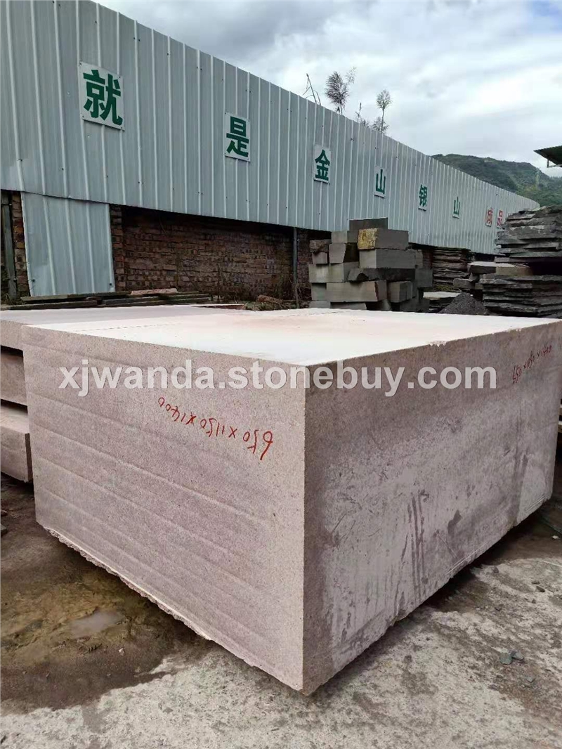 中国红荒料、三合红、荥经红、四川红