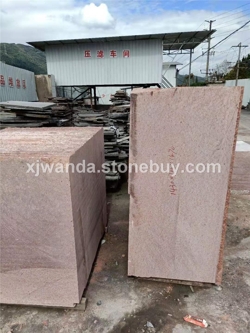 中国红荒料、三合红、荥经红、四川红