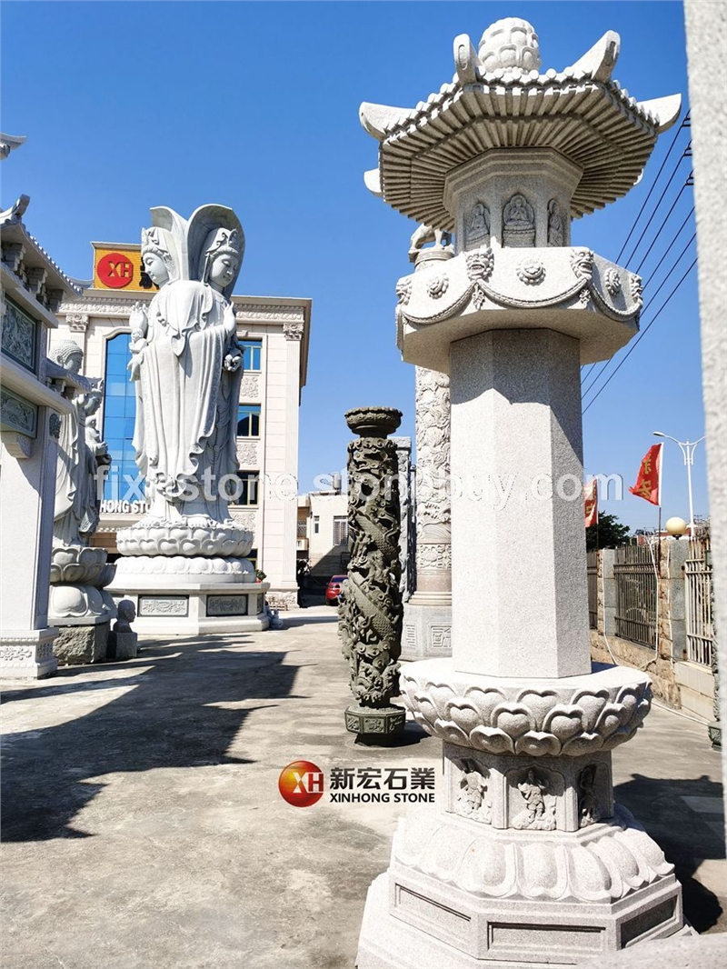 仿唐石雕經幢塔