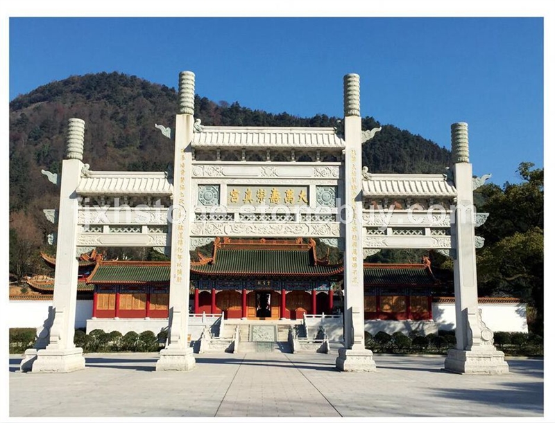 寺院庙宇石雕牌楼