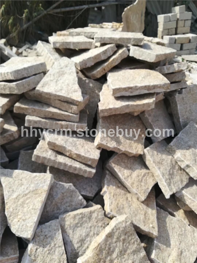 黄锈石G682漳浦657锈石手工自然乱片