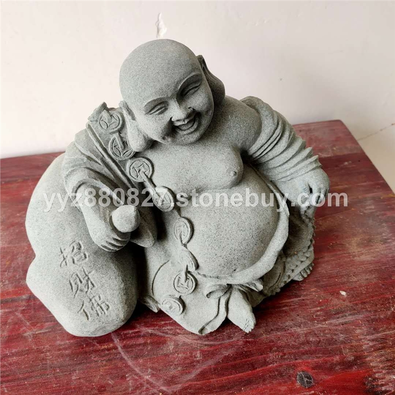 花崗巖彌勒佛青石佛像雕刻 寺院萬(wàn)佛擺件