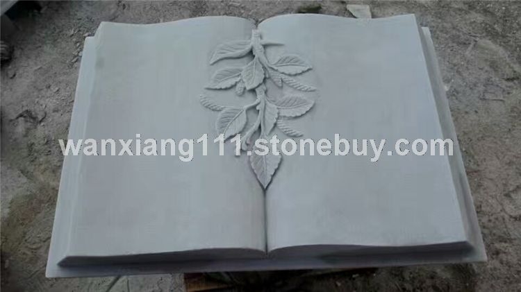 汉白玉雕刻书 书籍雕刻