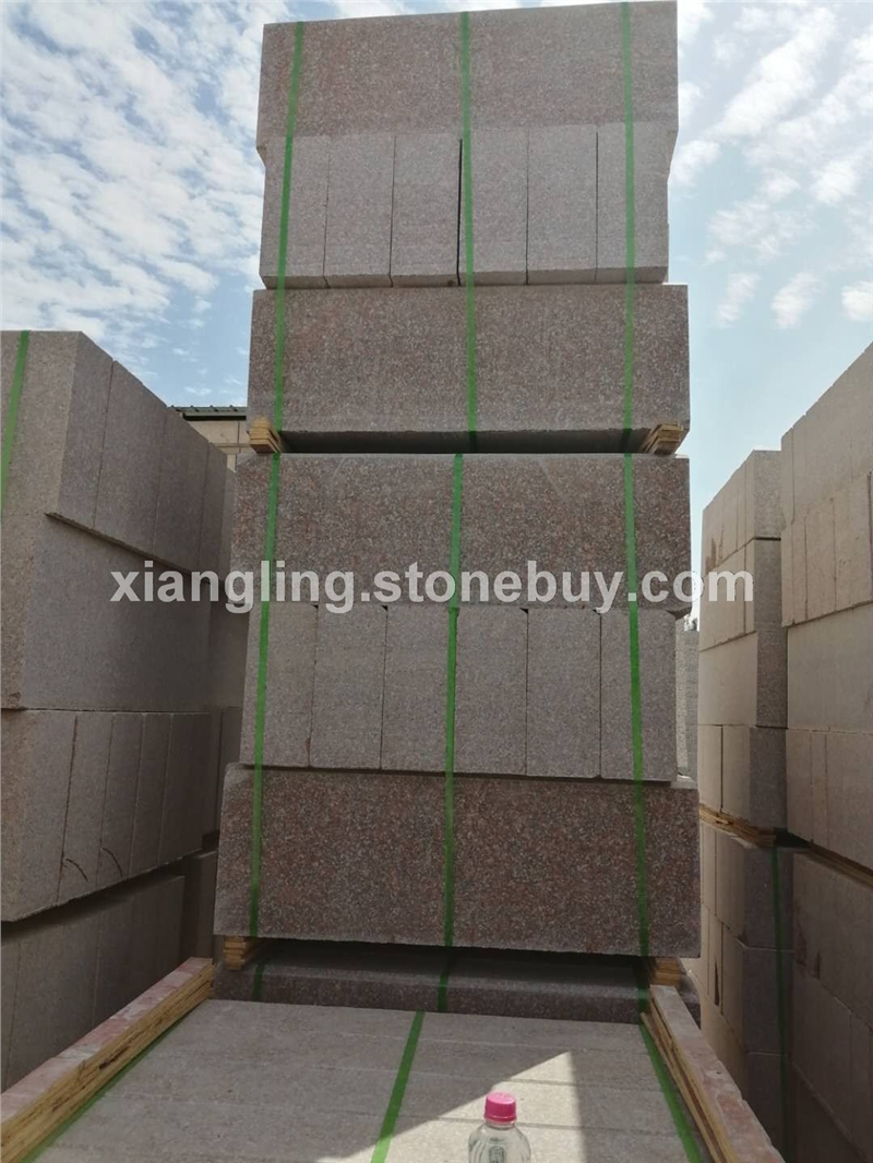 五莲红磨光路沿石