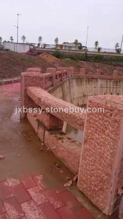 福建红G683光面工程案例映山红石材厂家