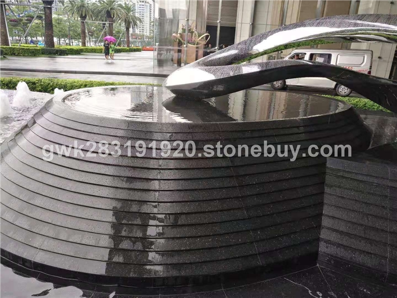 黑金沙水景景观，水景园林，工程板