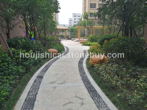 黄金麻冰裂纹黄金麻路面石