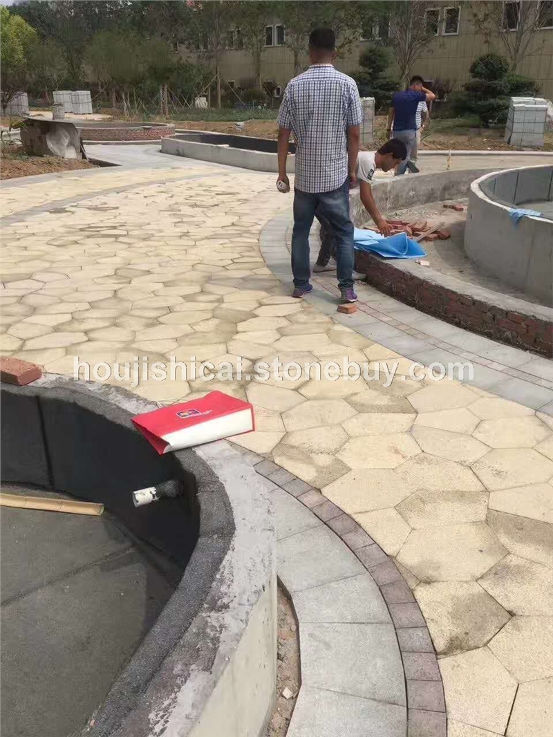 黄金麻碎拼黄锈石价格