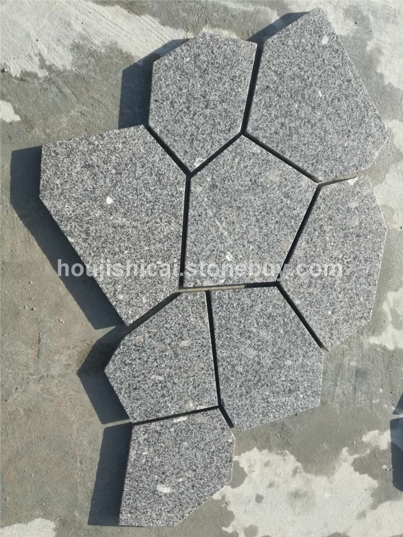 芝麻灰碎拼园林石材