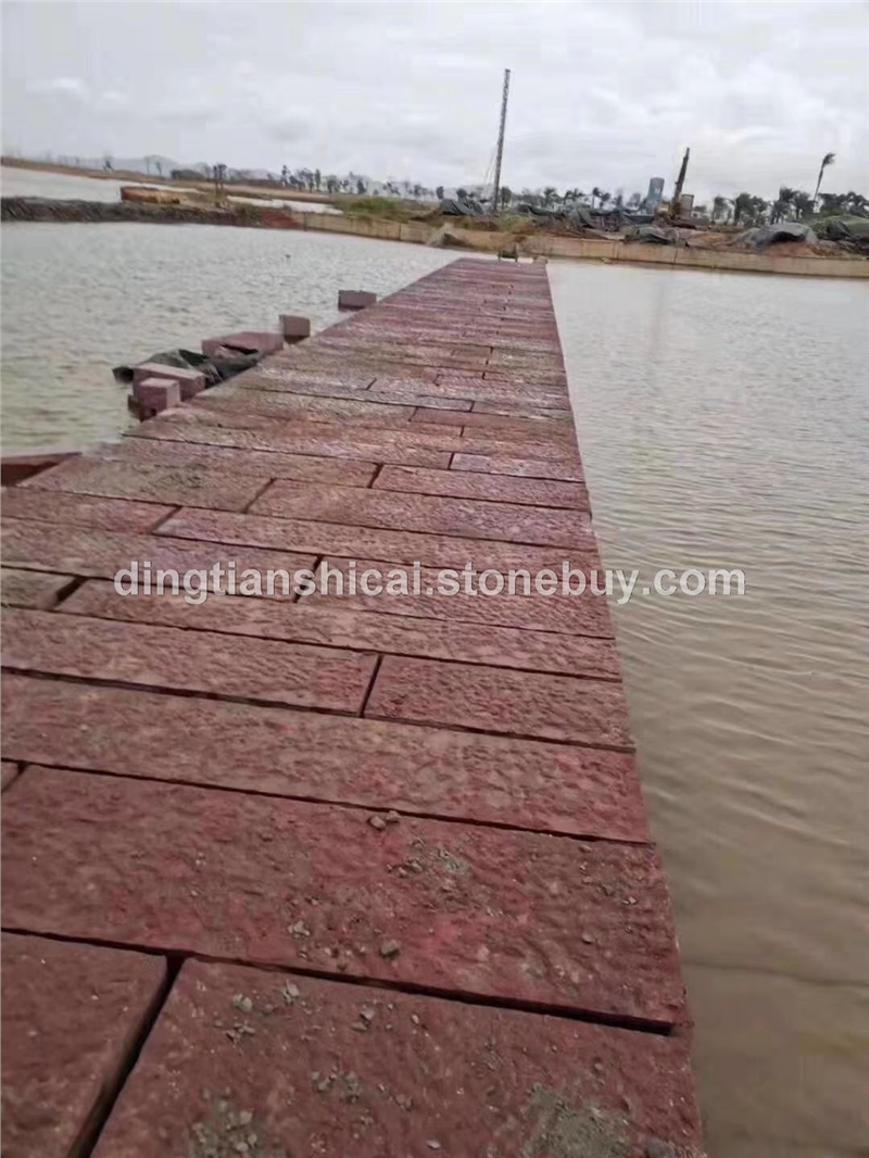 福寿红石材福寿红价格 紫红麻火烧面 紫红麻荔枝面 紫红麻烧面