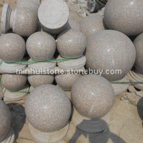 日照花岗岩石球 圆球 挡车球、坡道石、划沟板、盲点板、剁斧面