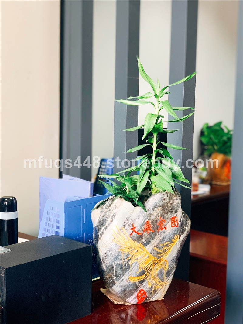 办公室黄蜡石盆景石摆件