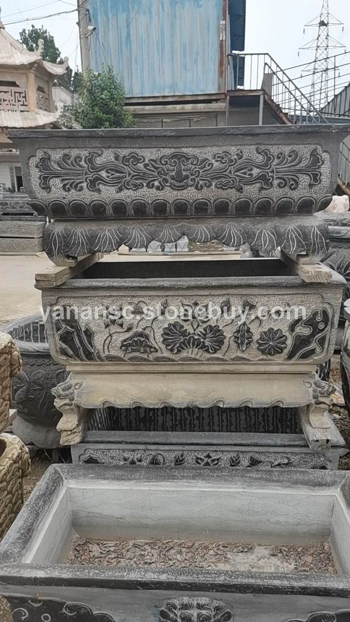 石桌子石缸花盆