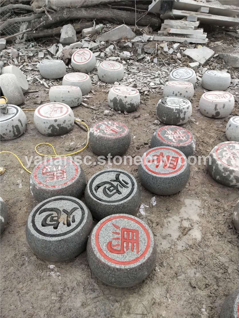 柱墩石石材象棋
