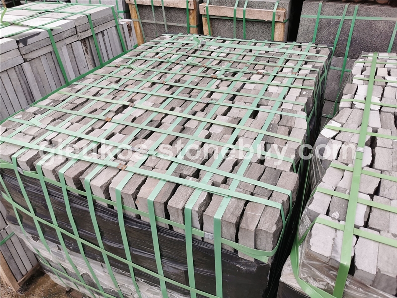 广传石材中国黑堆场