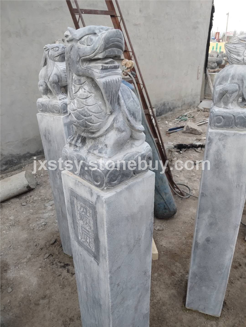 拴马桩石材雕刻