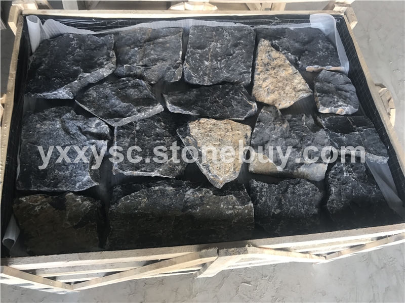 易縣黑亂型散石裝箱圖易縣黑成品
