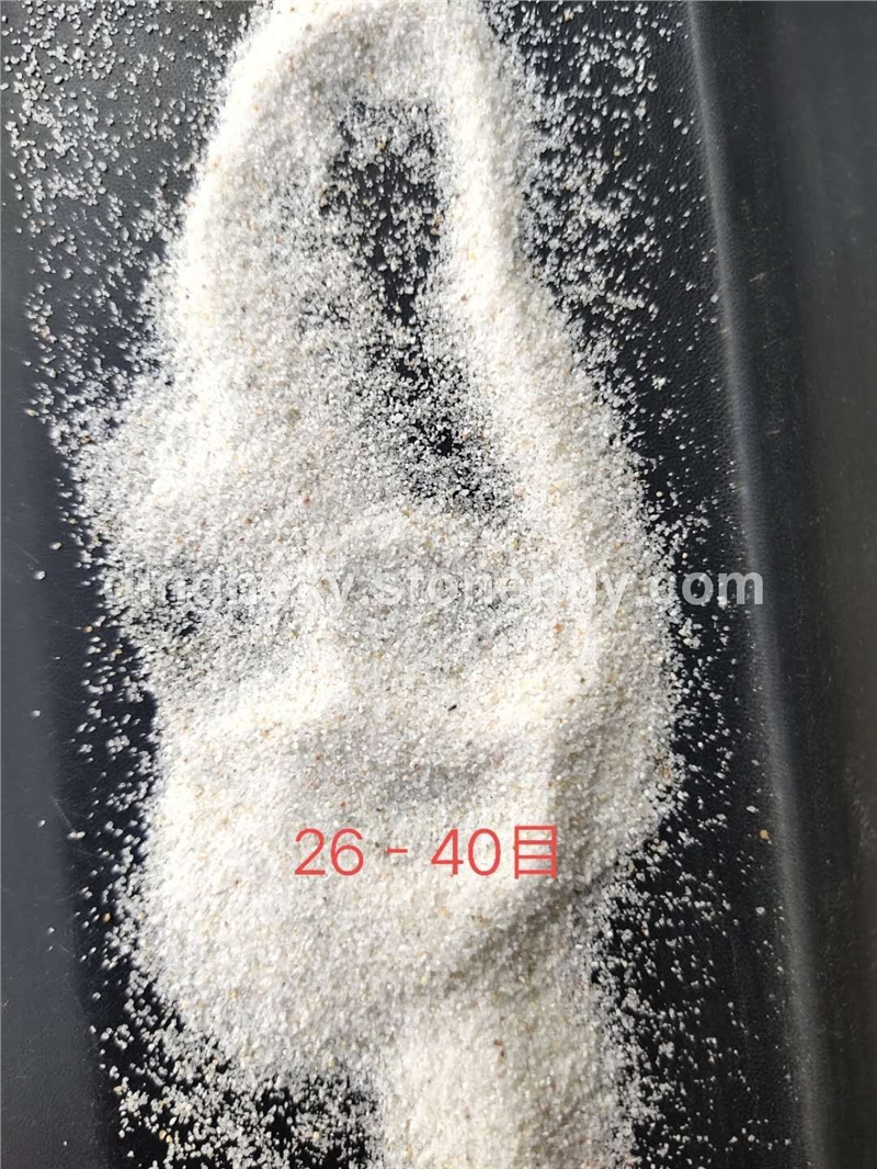 球磨D砂 26-40日、广东河源厂家、石英砂价格