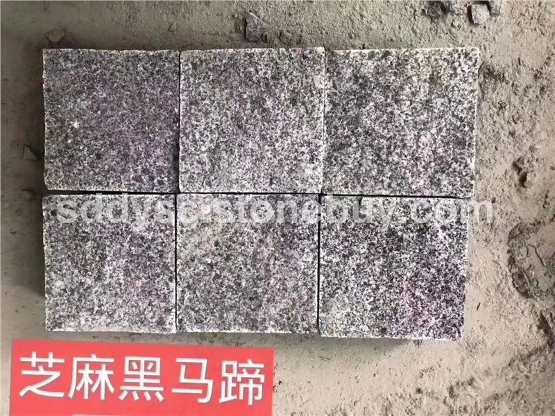 芝麻黑G654马蹄石