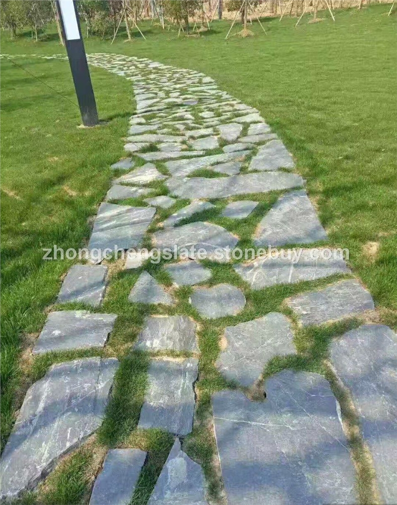 青石板岩乱形地铺