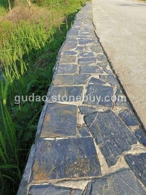 碎拼乱板路边石