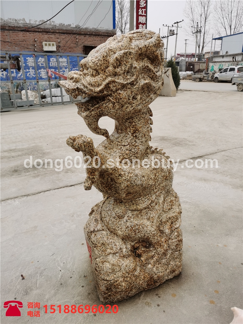 定制 花岗岩石雕十二生肖龙鼠牛虎兔龙蛇马羊猴鸡全套属相动物园林雕塑