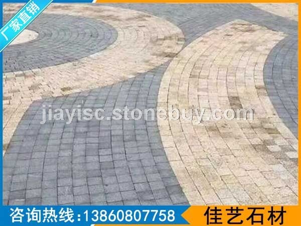 自然面小方塊地鋪工程案例