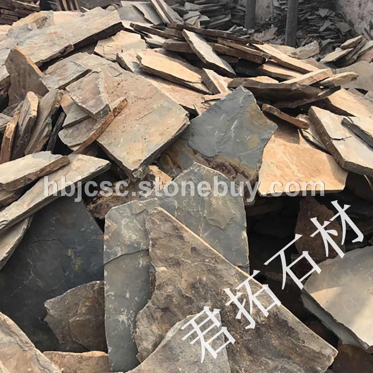 垒墙石条 洛阳石板碎拼石 冰裂纹碎拼石价格