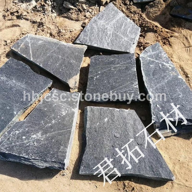 碎拼垒墙石 黄锈石碎拼铺装广场 碎拼和花岗岩冰裂纹