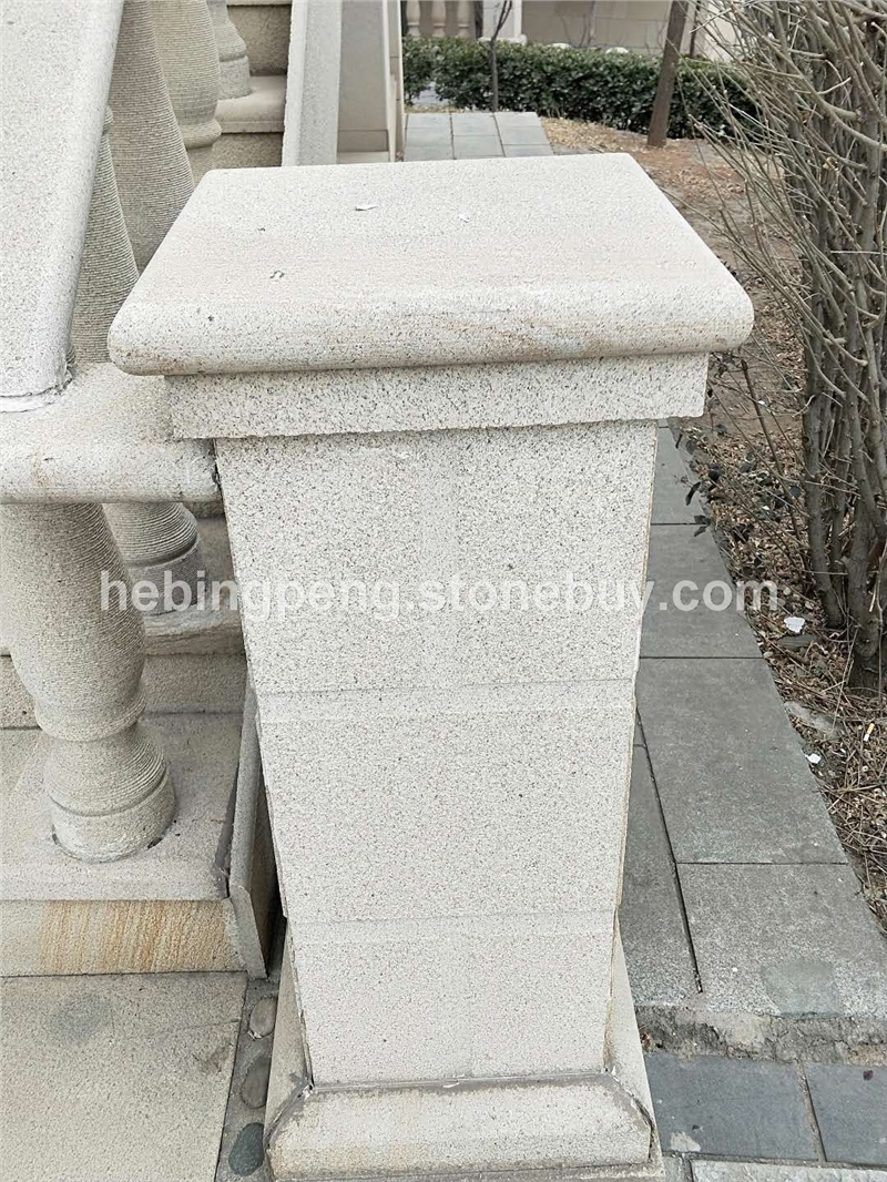 柏坡黄石柱柏坡黄栏杆柏坡黄石栏杆
