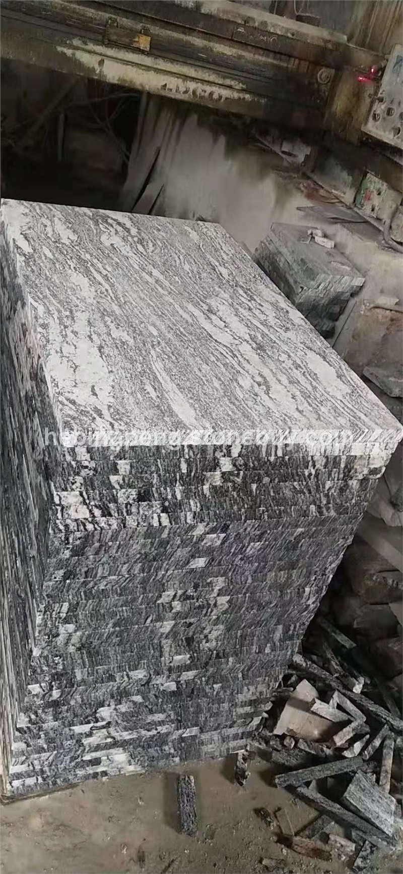 浪淘沙石材喷砂面火烧面 幻彩麻加工定制