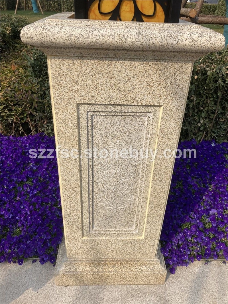 压顶雕刻 自然面黄金麻 湖北随州黄金麻厂家 黄金麻毛板 湖北随州黄金麻石材价格