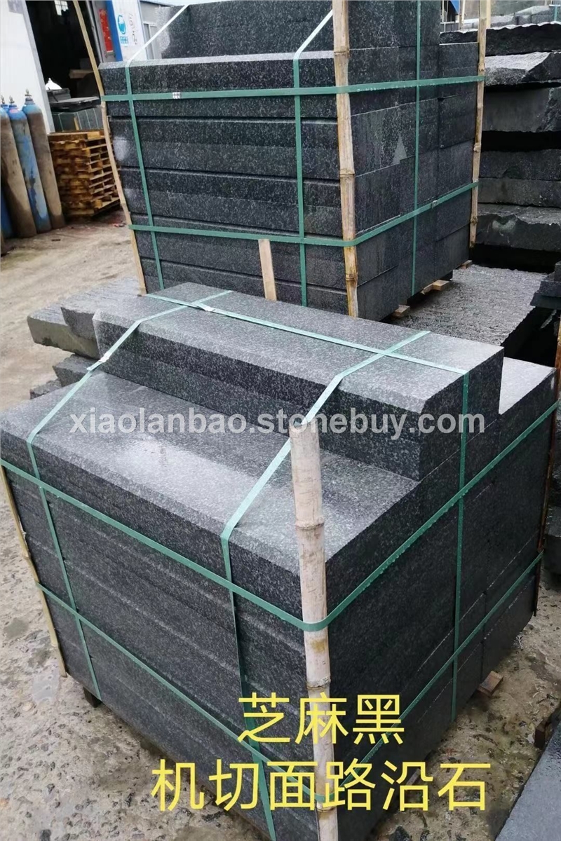 宁德小蓝宝路沿石路边石路侧石道牙石灰点麻石材小兰星石材