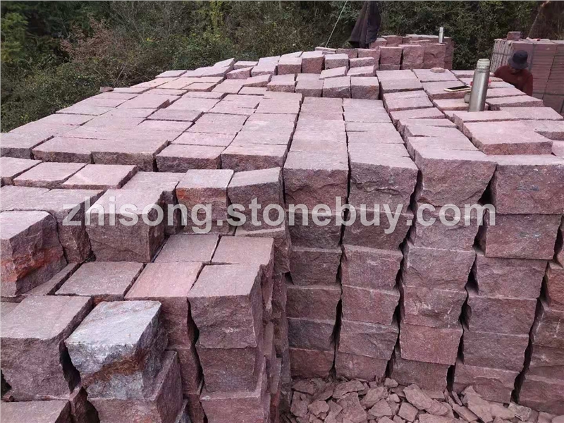 福寿红方块石