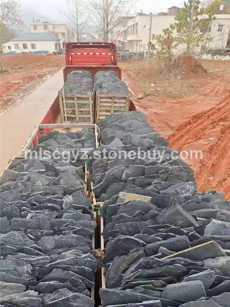 不规则碎拼、绣板岩