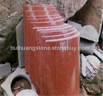 中国红圆弧板成品