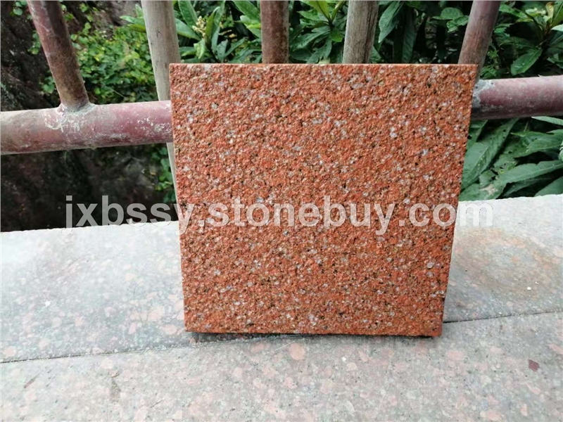 富贵红荔枝面帝王红光泽红石材
