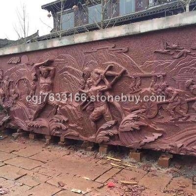 中国红雕塑案例