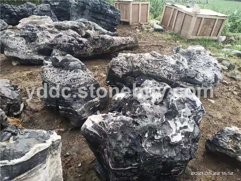 精品云霧石天然原石布景