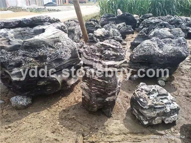 精品云雾石天然原石花园